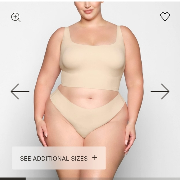 SKIMS Other - SKIMS Scoop Longline Bra Tank Naked Seamless Clay Beige 3X Plus Size